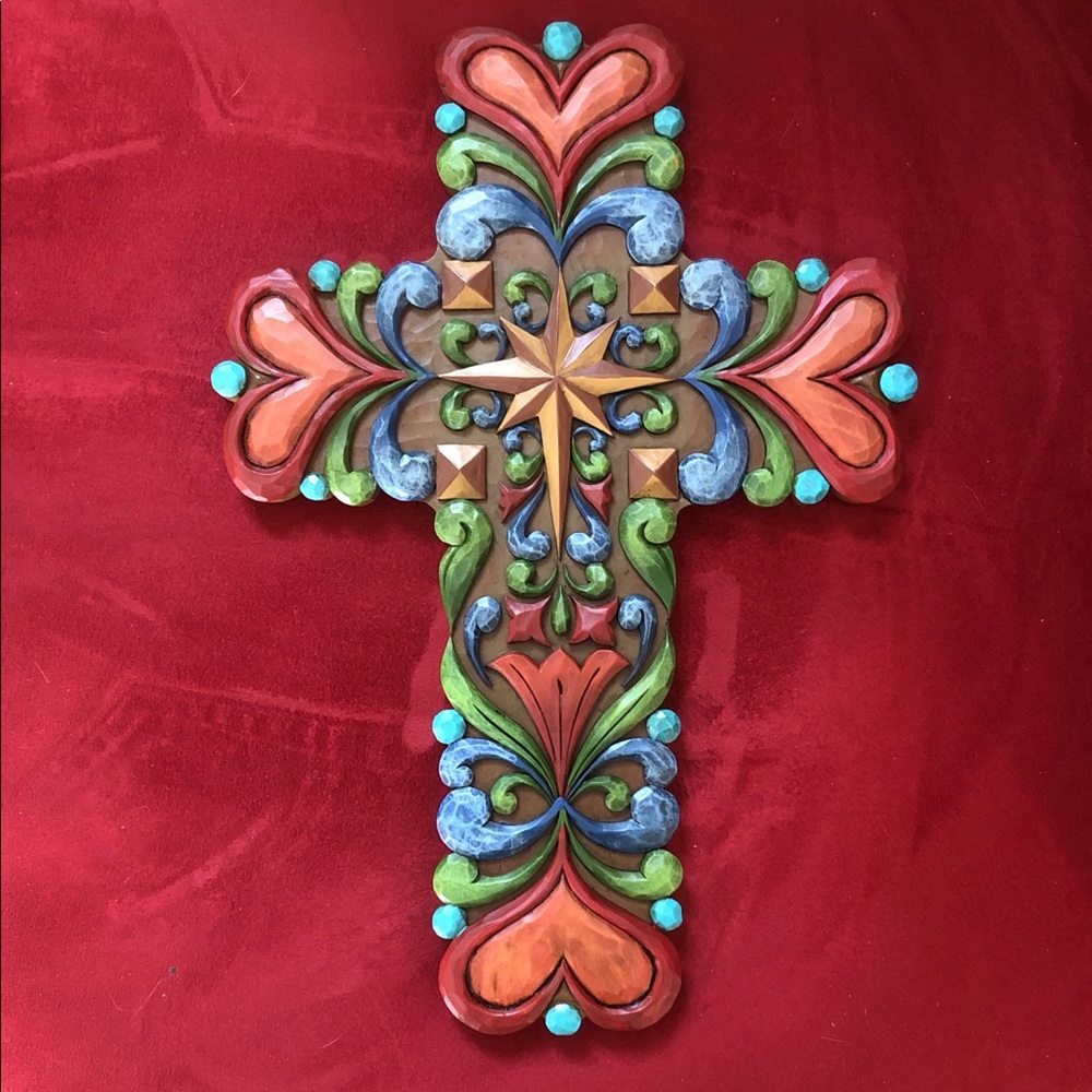 Jim Shore 12 inch X 8 inch Prayer Wall Cross